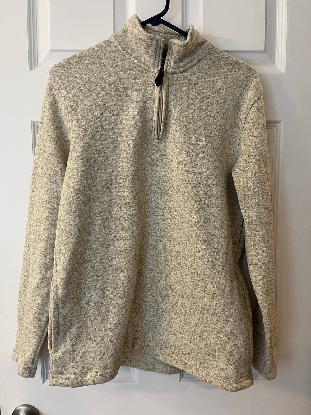 Chaps Men's Sweatshirt Partial Zip Medium